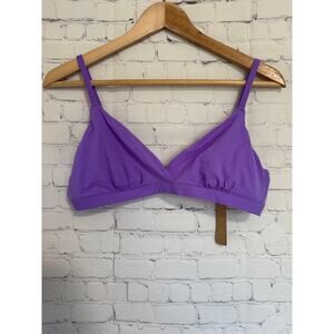 SKIMS Fits Everybody Crossover Bralette – Ultra Violet – Size L